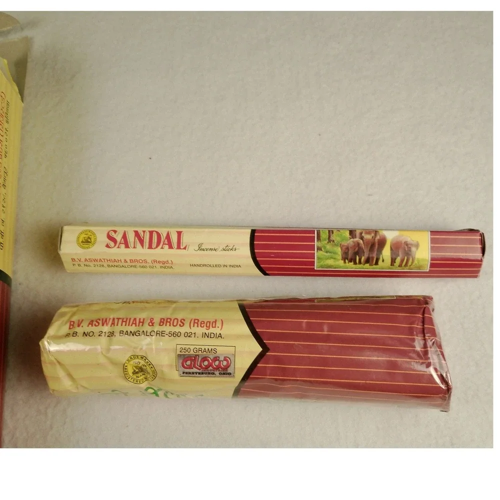 New‎ Nandi Deluxe Sandal Incense Sticks Handrolled in India Sandalwood Fragrance